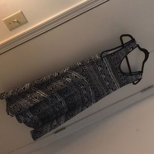 Black and White Patterned Dress